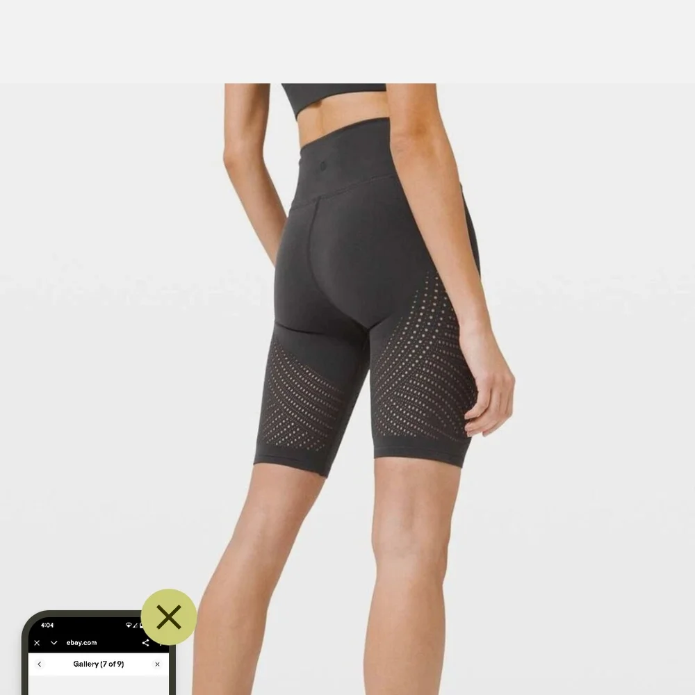 Lululemon Gray Wearable Fitness Tracker Shorts